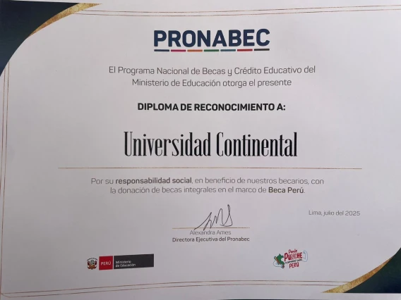 PRONABEC reconoce a la UC